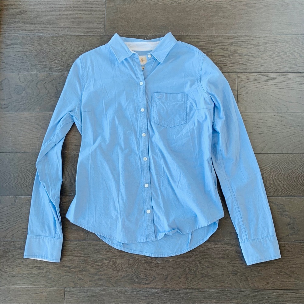 Hollister  blue Dressy Button Down Shirt